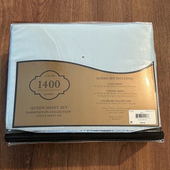 Luxury Sateen 1400 Thread count Queen Sheet Set - Picture 2 of 2